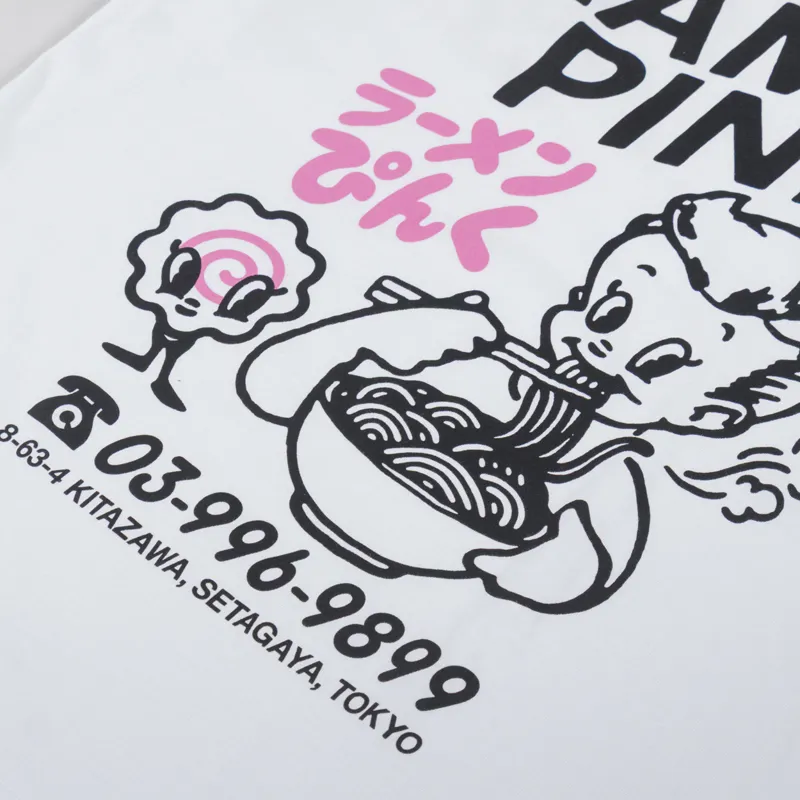 Edwin Ramen Pink T Shirt White-4