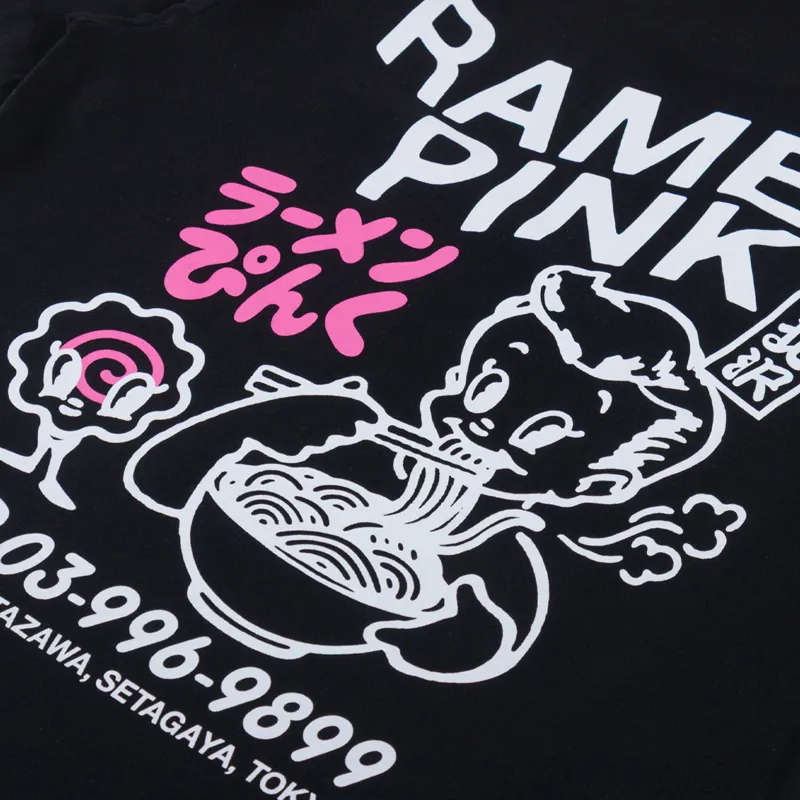 Edwin Ramen Pink T Shirt Black-4