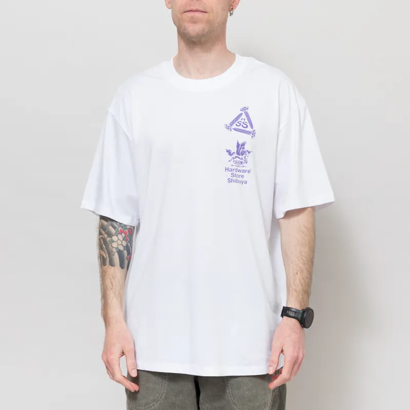 Edwin Hardware Store Shibuya T Shirt White-2