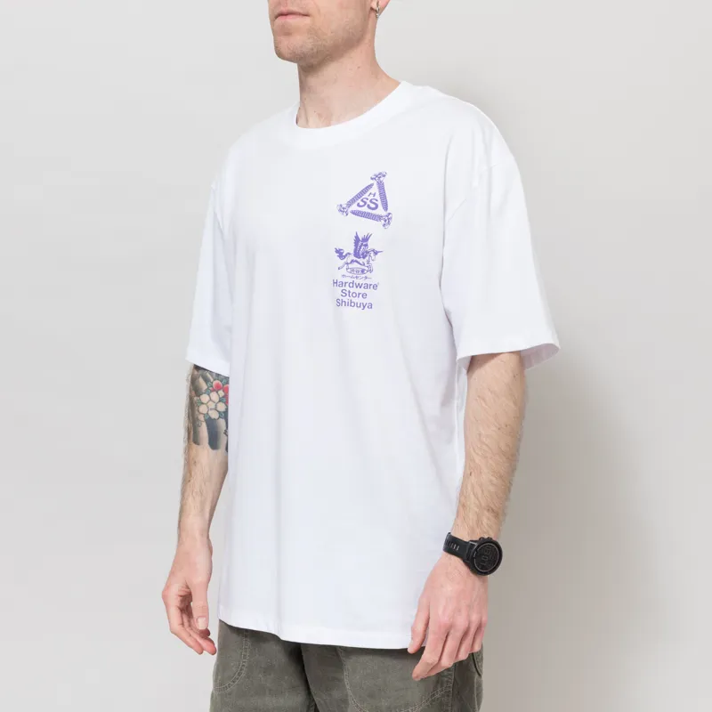 Edwin Hardware Store Shibuya T Shirt White-1