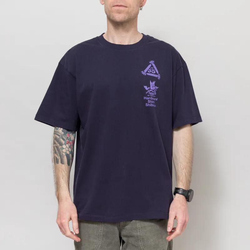 Edwin Hardware Store Shibuya T Shirt Maritime Blue-2