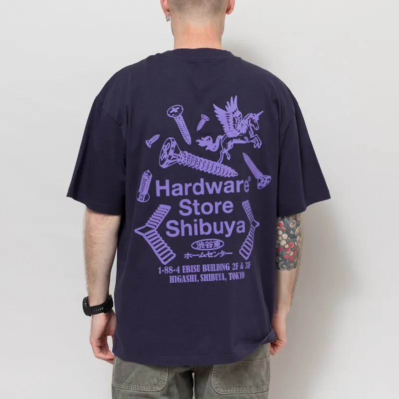 Edwin Hardware Store Shibuya T Shirt Maritime Blue