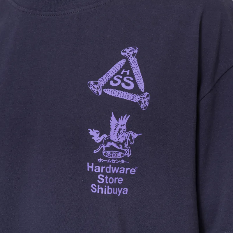 Edwin Hardware Store Shibuya T Shirt Maritime Blue-4
