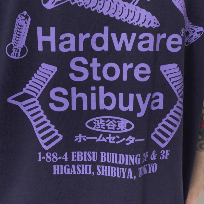 Edwin Hardware Store Shibuya T Shirt Maritime Blue-6