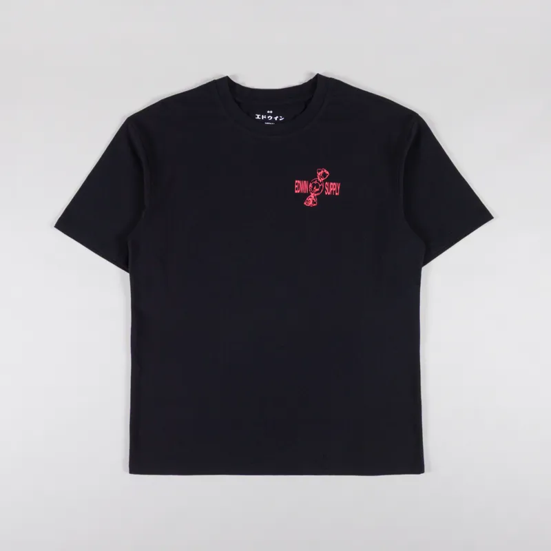 Edwin Sorry Tokyo T Shirt Black-1