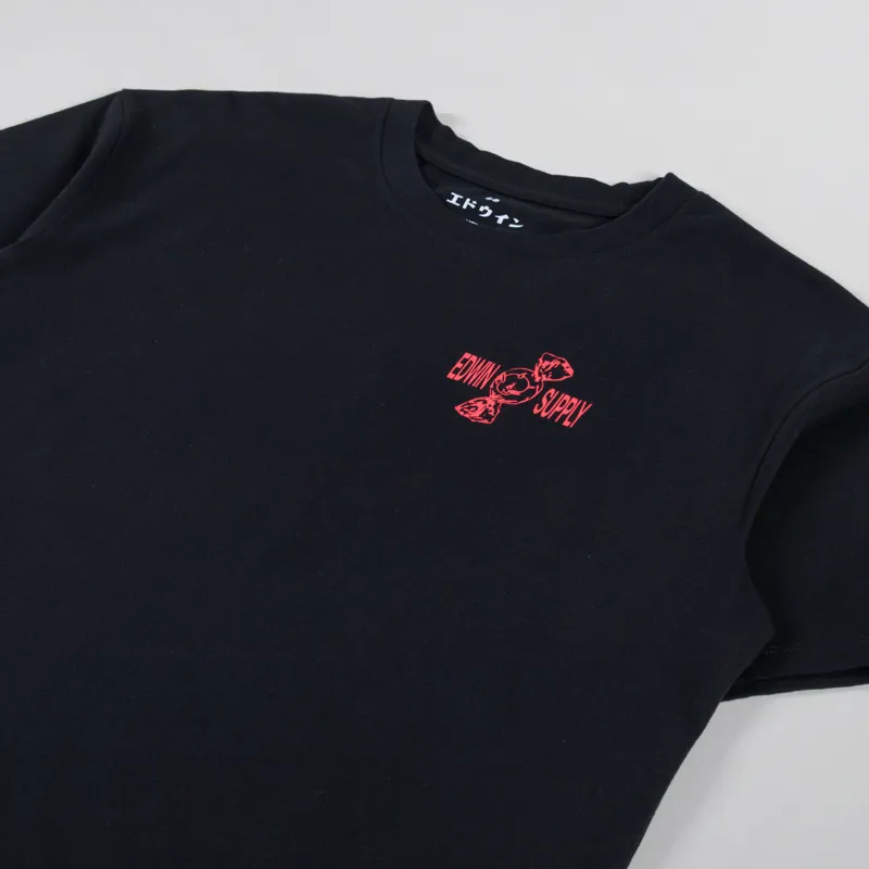 Edwin Sorry Tokyo T Shirt Black-3