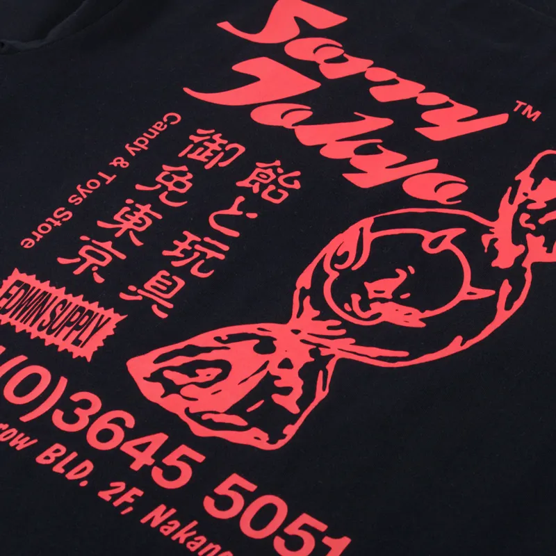 Edwin Sorry Tokyo T Shirt Black-4