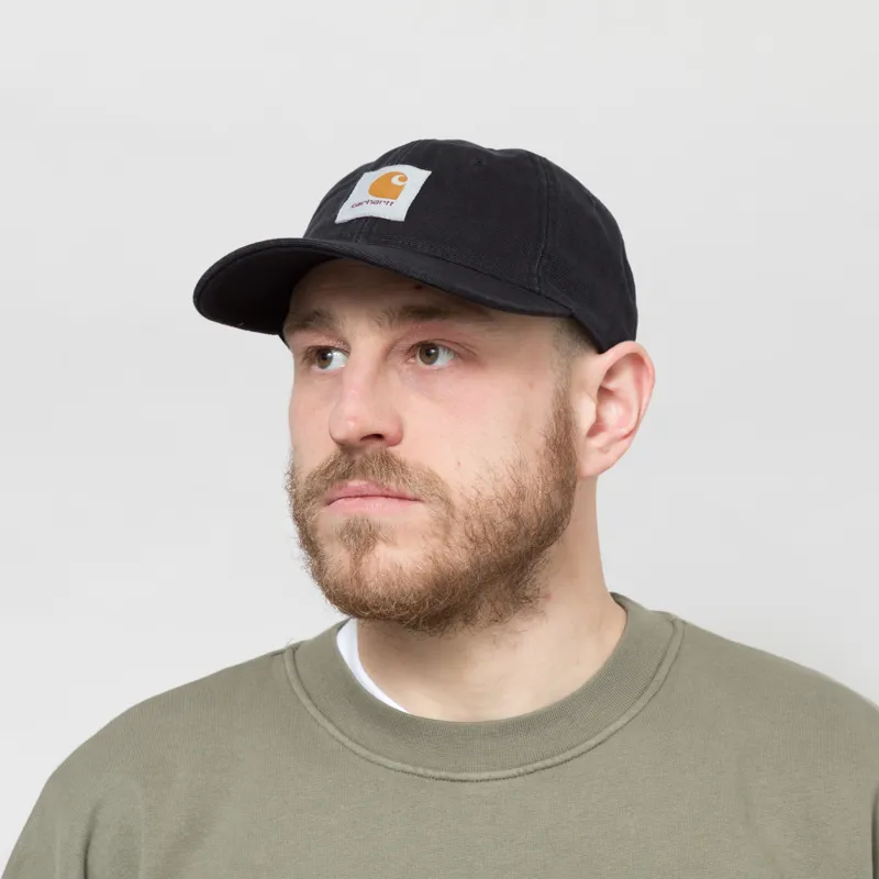 Carhartt WIP Canvas Cap Black Stone Washed