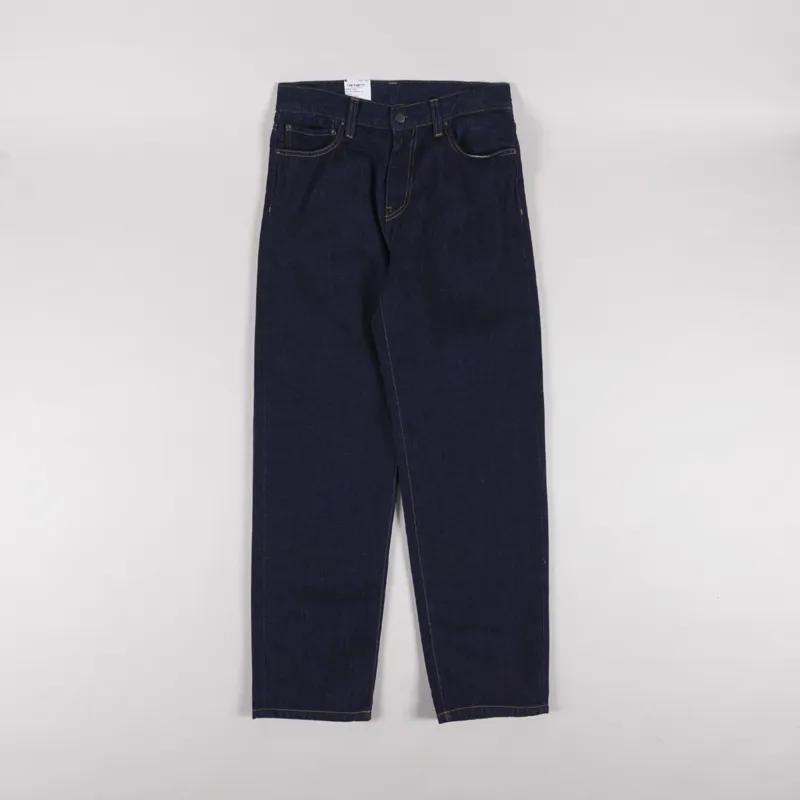 Carhartt WIP Aaron Pant Blue Rinsed-1