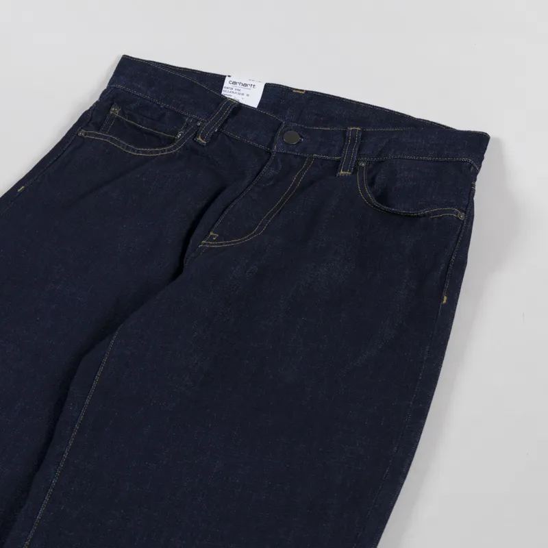 Carhartt WIP Aaron Pant Blue Rinsed-4