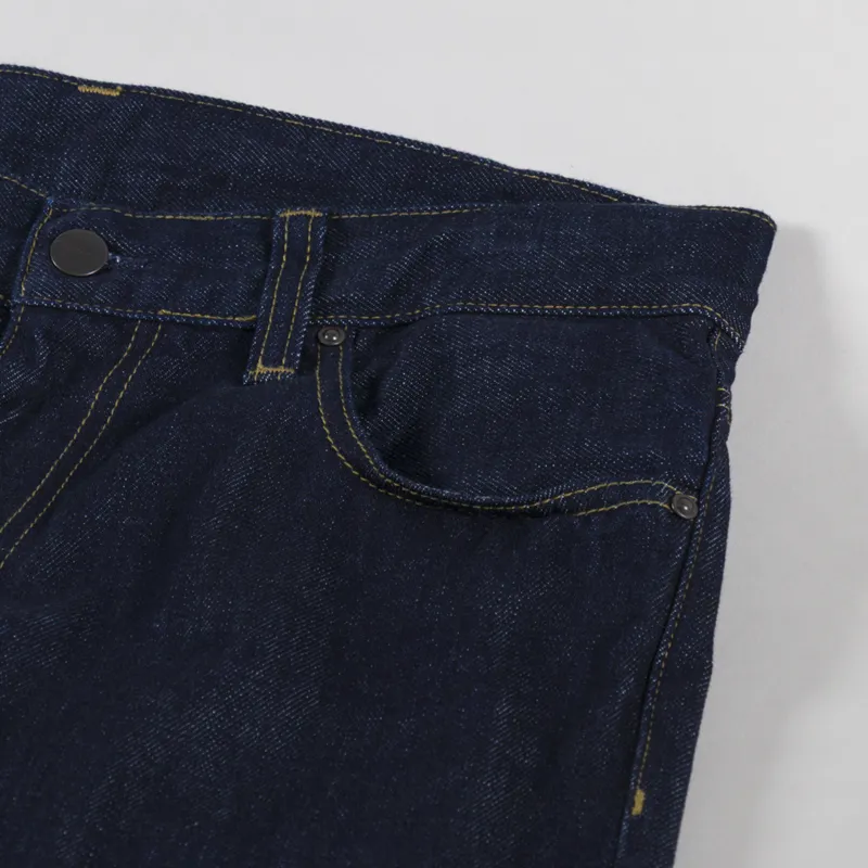 Carhartt WIP Aaron Pant Blue Rinsed-9