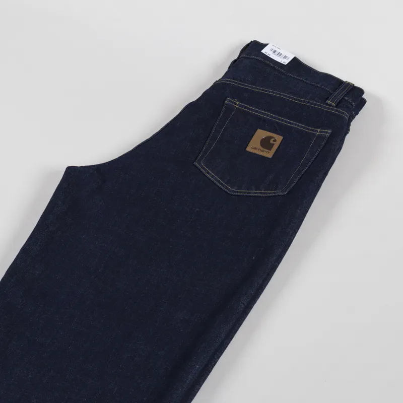 Carhartt WIP Aaron Pant Blue Rinsed-5