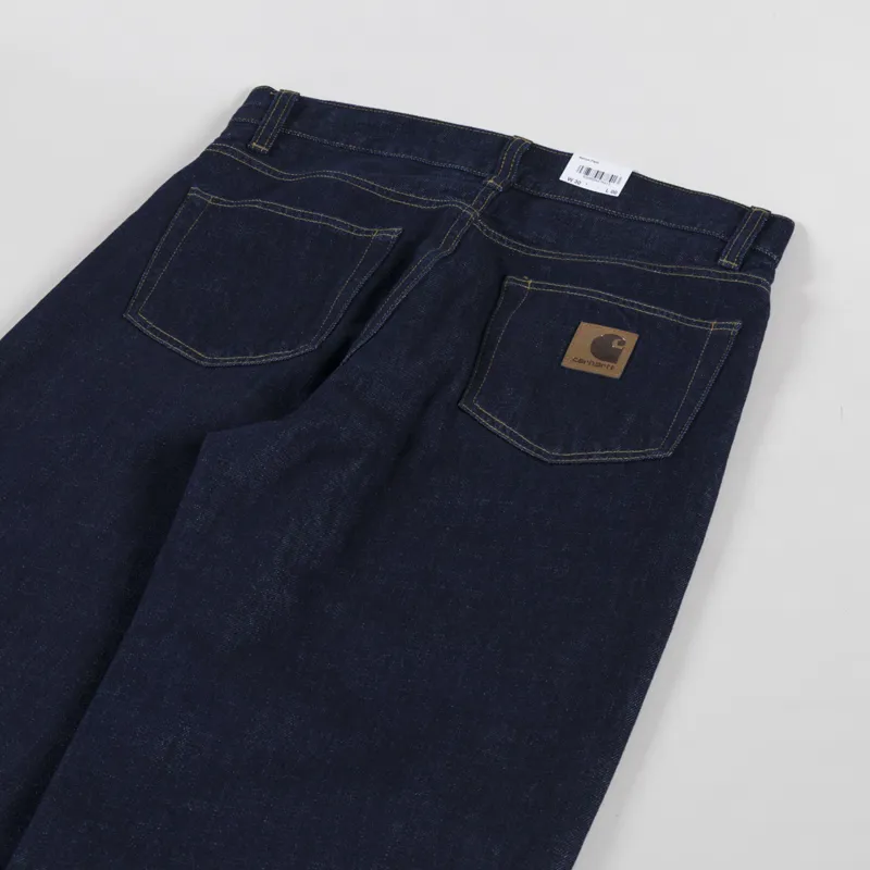 Carhartt WIP Aaron Pant Blue Rinsed-3