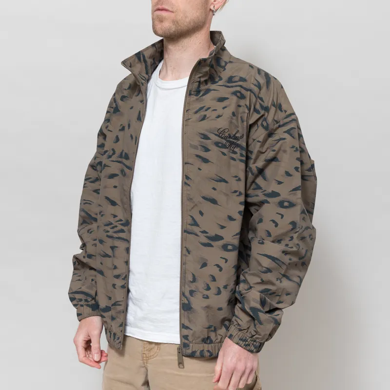 Carhartt WIP Travon Jacket Duck Feather Print Cypress Black-1