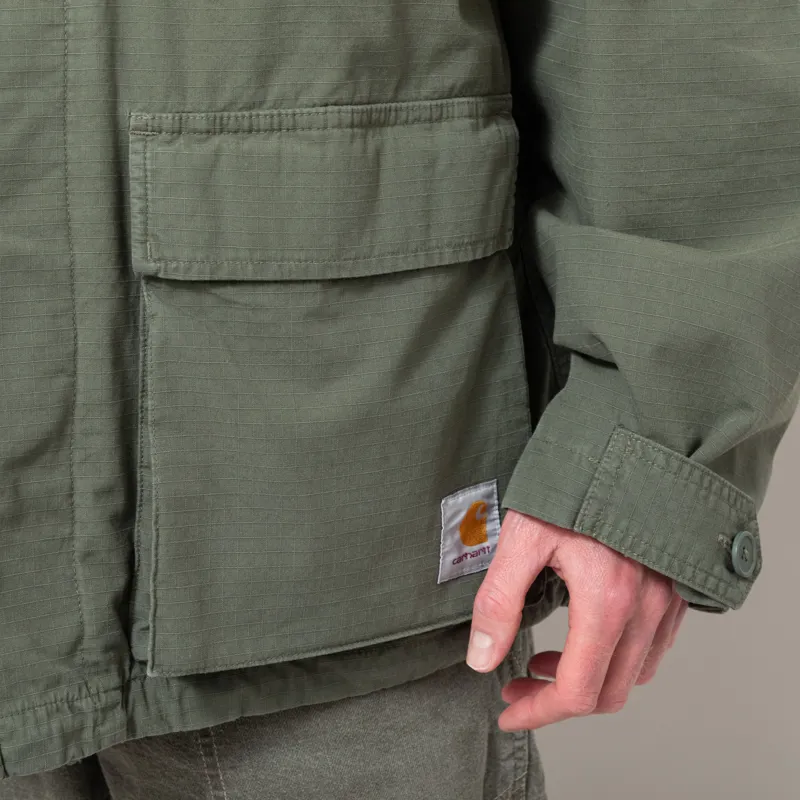 Carhartt WIP Mandelson Jacket Leaf Garment Dyed-10