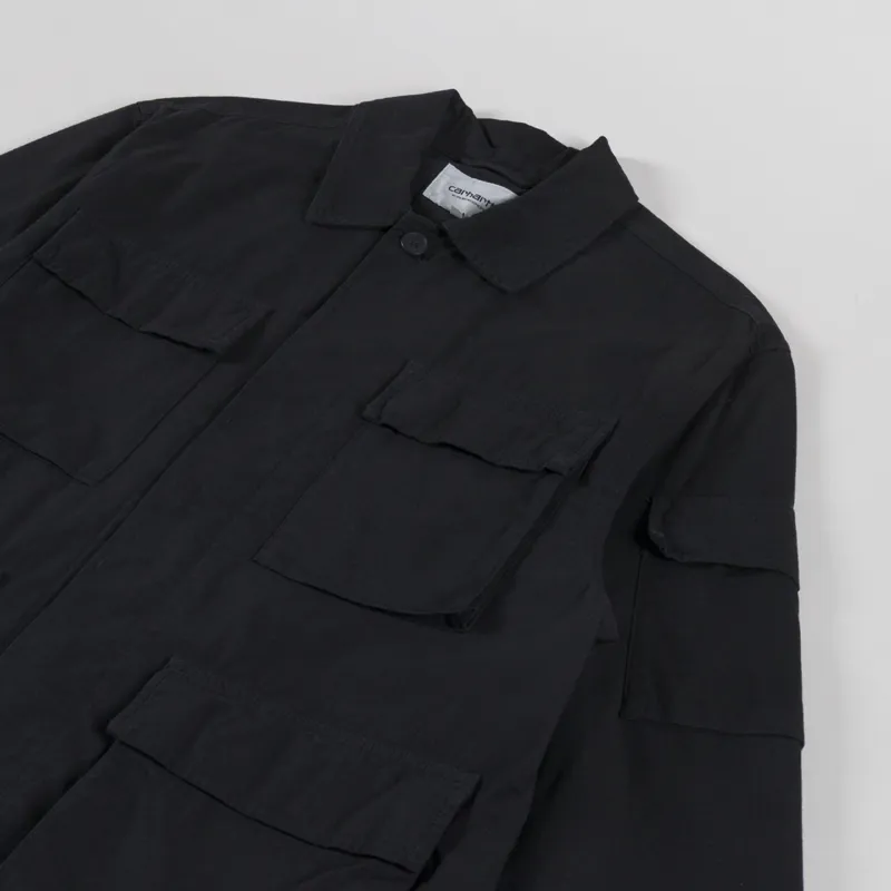 Carhartt WIP Mandelson Jacket Black Garment Dyed-3