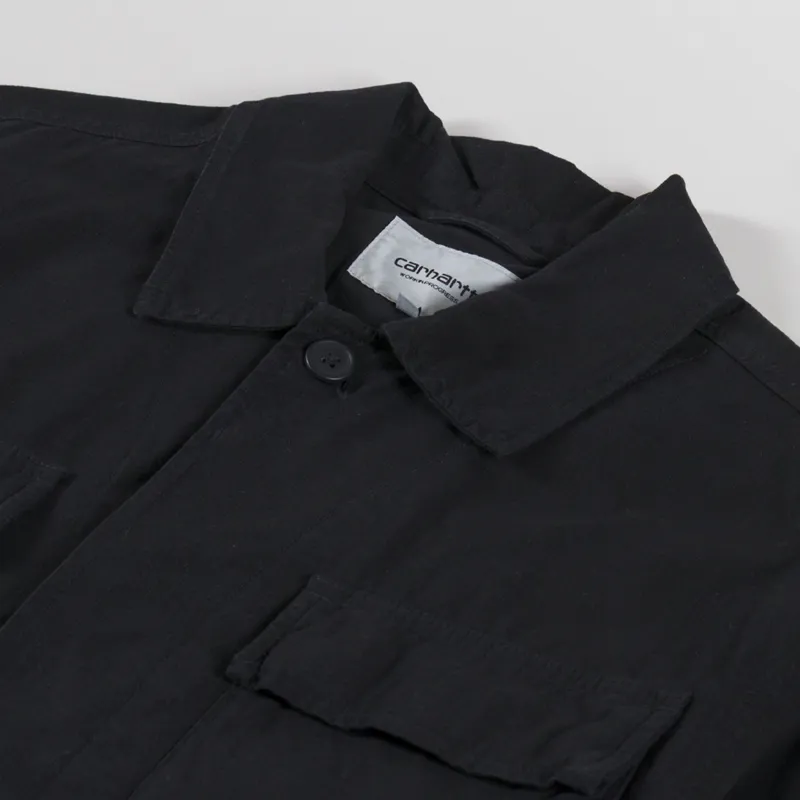 Carhartt WIP Mandelson Jacket Black Garment Dyed-6