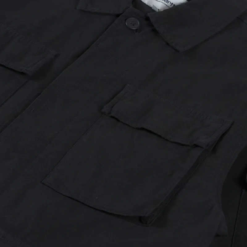Carhartt WIP Mandelson Jacket Black Garment Dyed-8