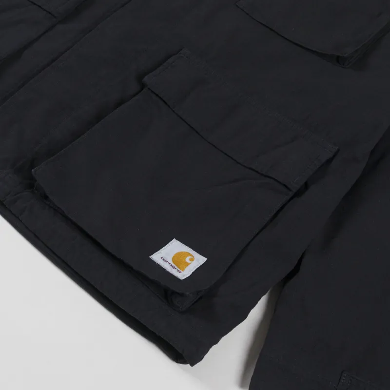 Carhartt WIP Mandelson Jacket Black Garment Dyed-13