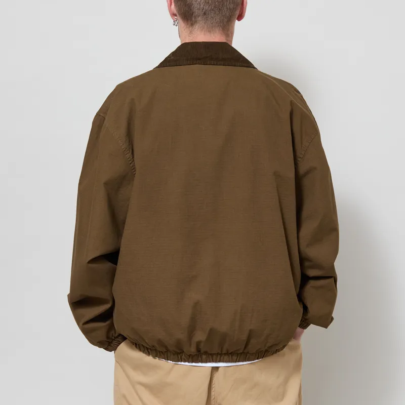 Carhartt WIP Madison Ripstop Jacket Dark Beech Black Garment Dyed-2