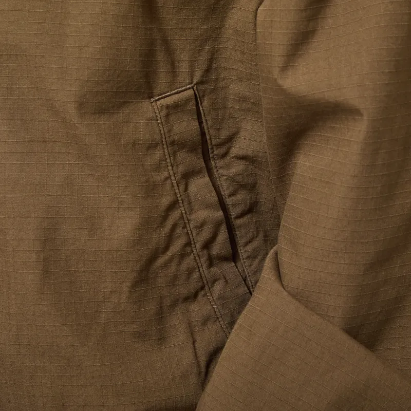 Carhartt WIP Madison Ripstop Jacket Dark Beech Black Garment Dyed-8