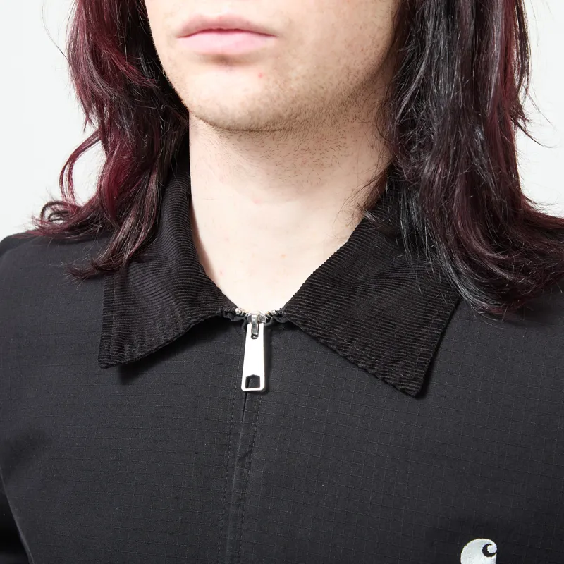 Carhartt WIP Madison Ripstop Jacket Black Wax Garment Dyed-3
