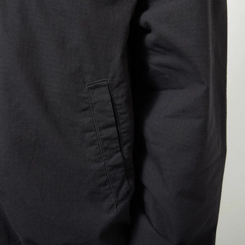 Carhartt WIP Madison Ripstop Jacket Black Wax Garment Dyed-8