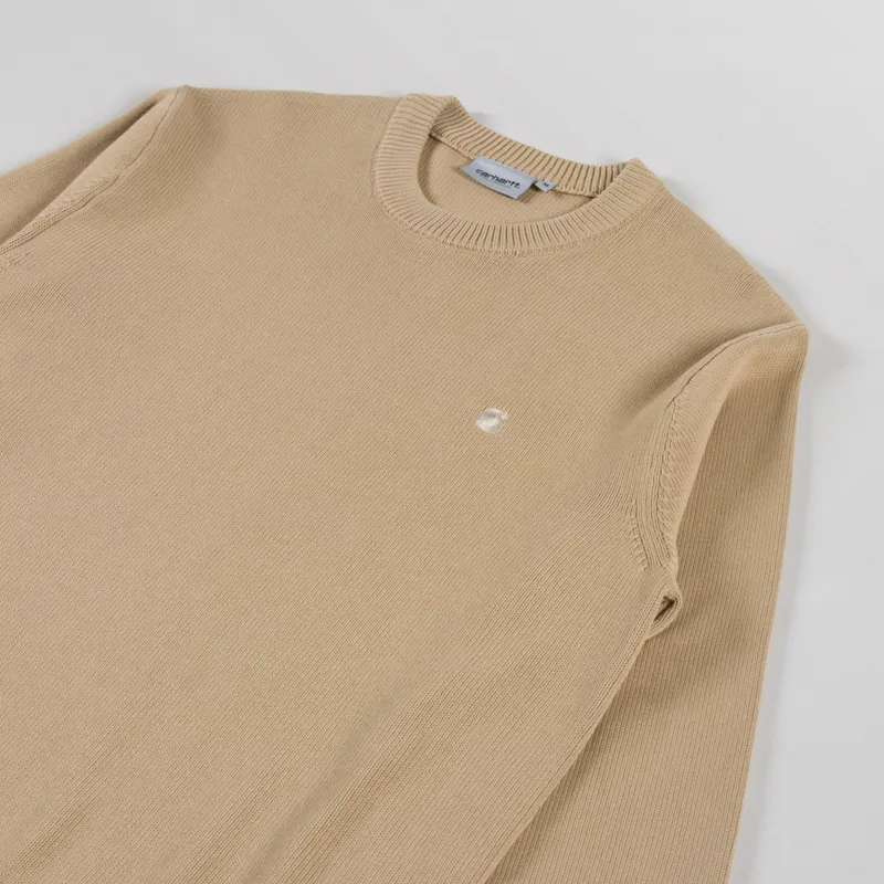 Carhartt WIP Kori Sweater Dusty H Brown Garment Dyed-2