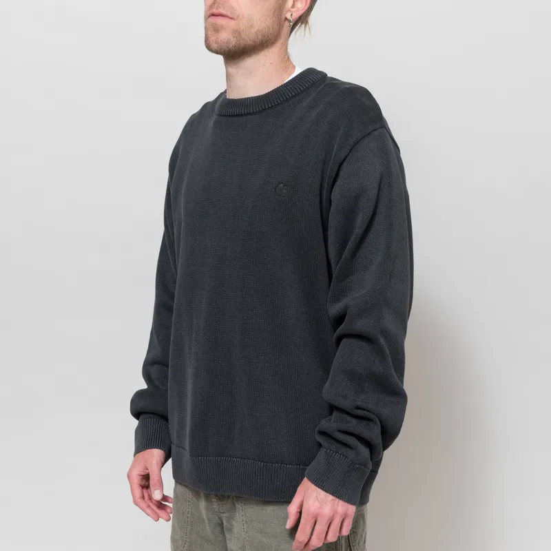 Carhartt WIP Kori Sweater Black Garment Dyed-1