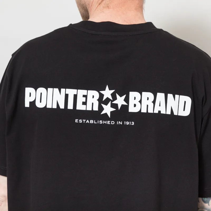 Pointer Brand Logo T Shirt Black-3