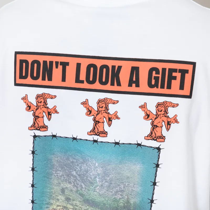 Pointer Brand Don't Look A Gift T Shirt White-3