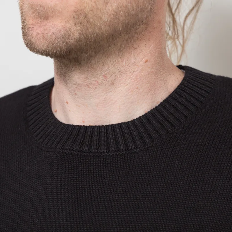 Carhartt WIP Deck Sweater Black Wax-3