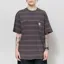Carhartt WIP Womens Bert Pocket T Shirt Graphite Hortensia