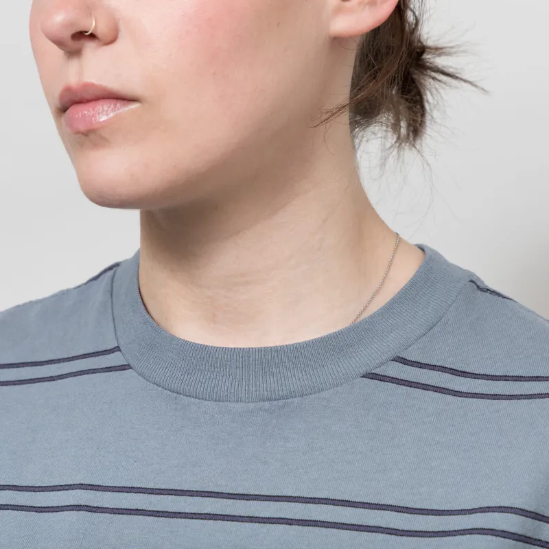 Carhartt WIP Womens Bert Pocket T Shirt Shady Blue Shady Purple-3