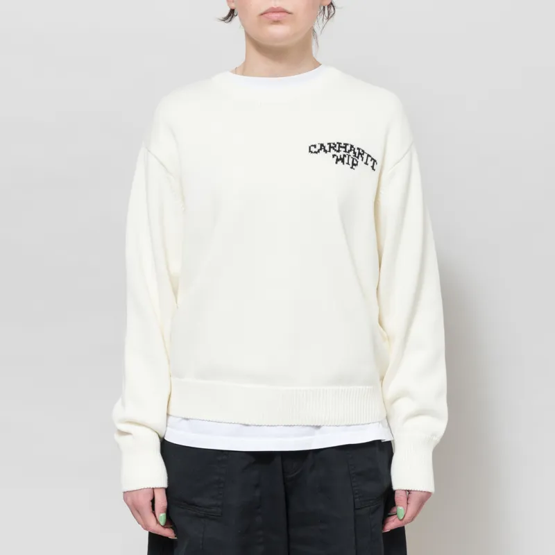 Carhartt WIP Womens Hugging Cats Sweater Wax Black-2