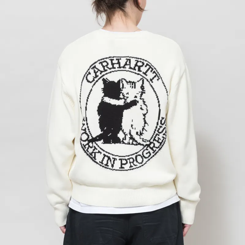 Carhartt WIP Womens Hugging Cats Sweater Wax Black