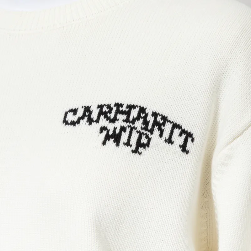 Carhartt WIP Womens Hugging Cats Sweater Wax Black-5