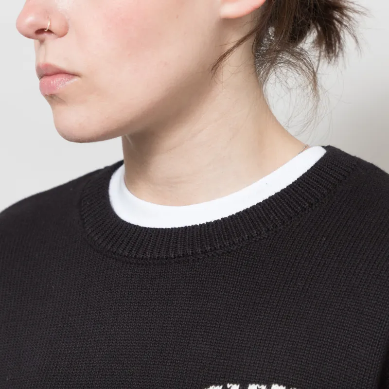 Carhartt WIP Womens Hugging Cats Sweater Black Wax-3