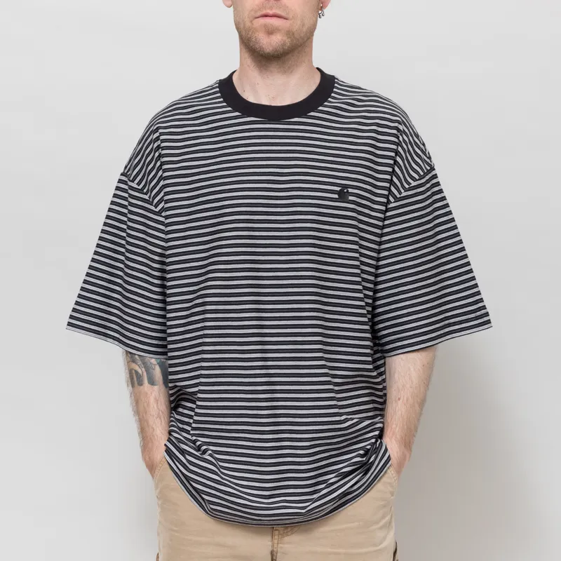 Carhartt WIP Dupree T Shirt Striped Black