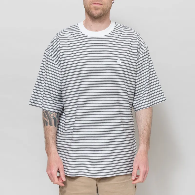 Carhartt WIP Dupree T Shirt Striped White