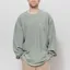 Carhartt WIP Long Sleeve Loose Pocket T Shirt Shady Green Garment Dyed