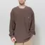 Carhartt WIP Long Sleeve Loose Pocket T Shirt Tobacco Garment Dyed