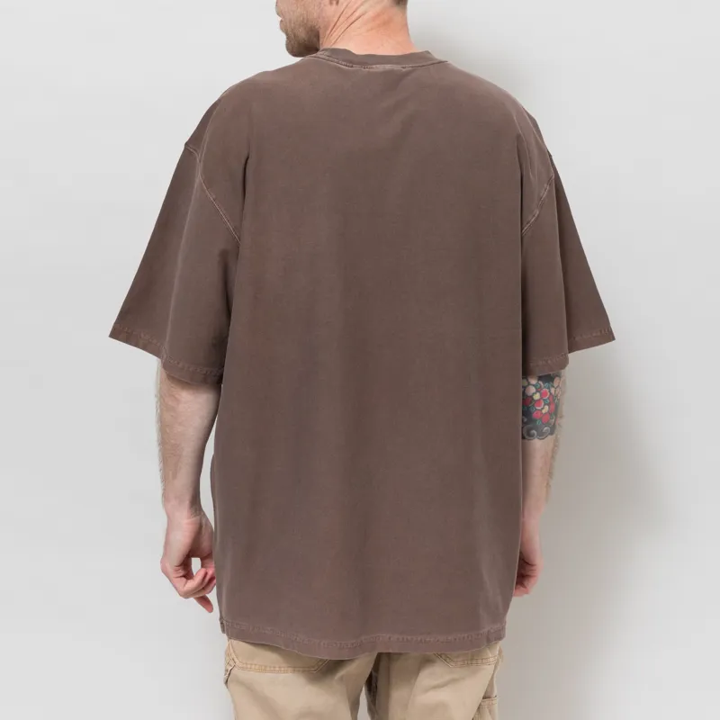 Carhartt WIP Loose Pocket T Shirt Tobacco Garment Dyed-2