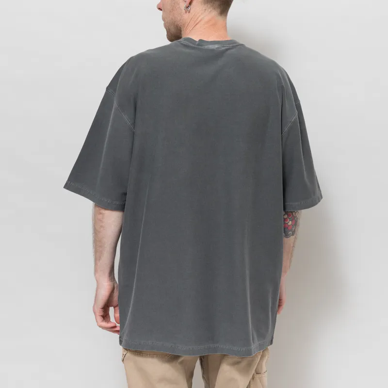 Carhartt WIP Loose Pocket T Shirt Black Garment Dyed-2