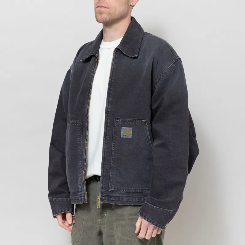 Carhartt WIP OG Arcan Jacket Black Destroy Wash-1