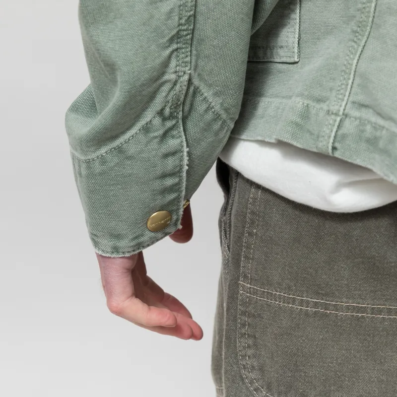 Carhartt WIP OG Arcan Jacket Shady Green Destroy Wash-9