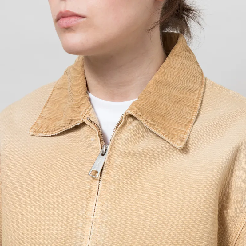 Carhartt WIP Womens OG Arcan Jacket Dusty H Brown Destroy Wash-3