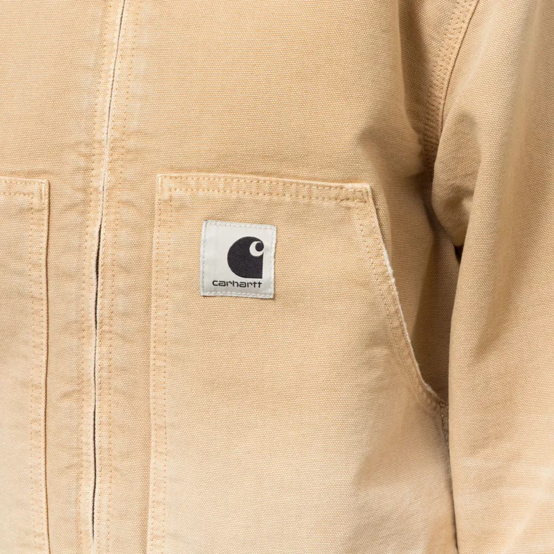 Carhartt WIP Womens OG Arcan Jacket Dusty H Brown Destroy Wash-6