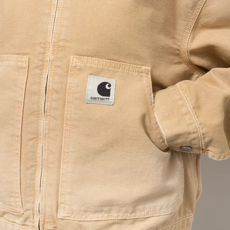 Carhartt WIP Womens OG Arcan Jacket Dusty H Brown Destroy Wash-7