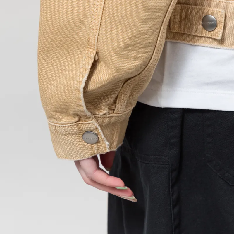 Carhartt WIP Womens OG Arcan Jacket Dusty H Brown Destroy Wash-11